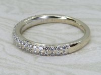Antique Guest and Philips - Diamond Set, White Gold - Half Eternity Ring R6020