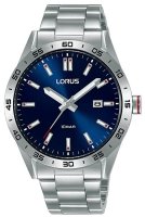 Lorus - Red on Blue Elegant Sports, Stainless Steel Quartz Watch RH961NX9