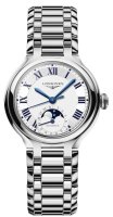 Longines - Primaluna Moonphase, Diamond Set, Stainless Steel - Dx14 MOP Quartz Watch L81264876