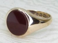 Antique Guest and Philips - Cornelian Set, Yellow Gold - Signet Ring R6028