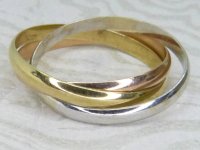 Antique Guest and Philips - Yellow Gold Russian Wedding Ring R6030