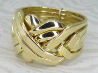 Antique Guest and Philips - Yellow Gold Puzzle Ring R6031