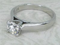 Antique Guest and Philips - Diamond Set, Platinum - Single Stone Ring R6043
