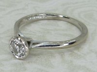 Antique Guest and Philips - Diamond Set, White Gold - Single Stone Ring R6046