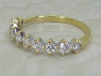 Antique Guest and Philips - Diamond Set, Yellow Gold - Ten Stone Ring R6056