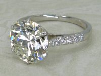 Antique Guest and Philips - Diamond Set, Platinum - Single Stone Ring R6058