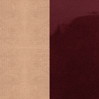 Les Georgettes Paris - Leather - Salmon Pink/Burgundy Band, Size 25MM - 702755199DJ000