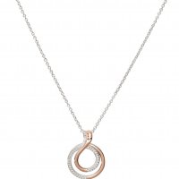 Unique - Cubic Zirconia Set, Sterling Silver - Rose Gold Plated - Necklace - MK-797
