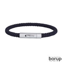 Son of Noa - Fabric - Stainless Steel - Cord Bracelet, Size 19cm - 889000-BLUE19