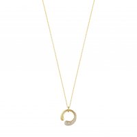 Georg Jensen - Mercy, D Pave 0.33ct Set, Yellow Gold - Mercy Small Pendant, Size S