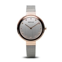 Bering - Classic, Stainless Steel Mesh Bracelet Watch - 12034-064