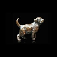 Richard Cooper - Labrador Puppy Standing, Bronze Ornament - 741