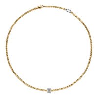 Fope - D 0.33ct Set, Yellow Gold - 18ct Dia Rope Necklace