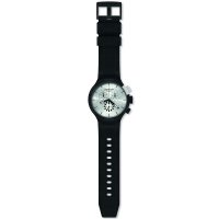 Swatch - CHEQUERED SILVER, Plastic - Watch, Size 47mm - SB02B404