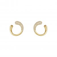 Georg Jensen - MERCY, D 0.38ct Set, Yellow Gold - Earrings - 10017827