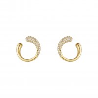 Georg Jensen - MERCY, D 0.38ct Set, Yellow Gold - Earrings - 10017827