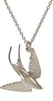 Alex Monroe - Swooping Swallow, Sterling Silver Necklace BSN8-S