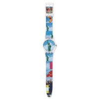 Swatch - NEW YORK BY TADANORI YOKOO, Plastic/Silicone - Watch, Size 34mm - GZ351