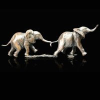 Richard Cooper - Pair Elephants, Bronze Ornament  1055 - 1055