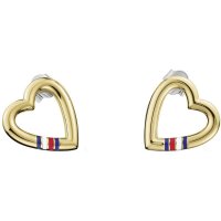 Tommy Hilfiger - Yellow Gold Plated Heart Earrings