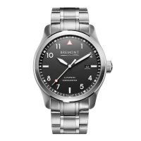 Bremont - Solo Black - White, Stainless Steel  Watch, Size 43mm