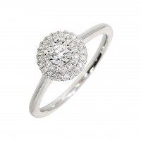 Guest and Philips - Diamond Set, White Gold - Cluster Ring D1282