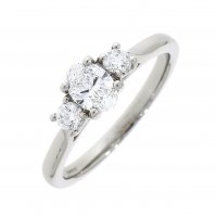 Guest and Philips - Diamond Set, Platinum - 3 Stone Ring 12203F3