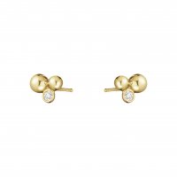 Georg Jensen - Grape, D 0.07ct Set, Yellow Gold - Earstud 20000663