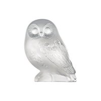 Lalique - Shivers, Glass - Owl Ornament, Size H8.3cmxL7.2cmxW5.8cm 1402100