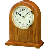 Seiko - Mantle Clock with Alarm, Wood  QXE031B QXE031B QXE031B