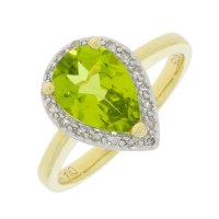 Guest and Philips - D 12pt 18st Per Set, Yellow Gold - White Gold - 9ct OPM Pear Ring 09RIDG86535