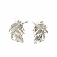 Alex Monroe - Feather, Sterling Silver Stud Earrings TFE5-S