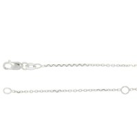 Guest and Philips - Fine Rolo, White Gold - 9ct Chain, Size 20-22" 09CHFA70224