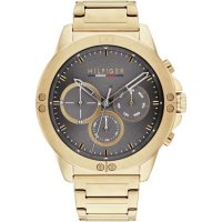 Tommy Hilfiger - Harley, Yellow Gold Plated - Stainless Steel - Rugged Quartz Watch, Size 46mm 1791891