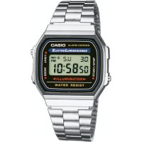 Casio - Vintage Retro Collection., Stainless Steel Digital Watch A168WA-1YES78404