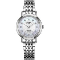 Rotary - Windsor, D x13 Set, Sterling Silver - MOP Quartz Watch, Size 27mm LB05420-41-D