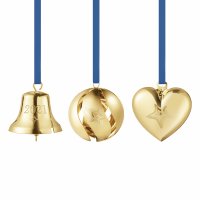 Georg Jensen - Gift Set, Yellow Gold Plated Bell Ball Heart 10019965
