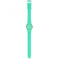Swatch - Back to Mint Leave, Plastic/Silicone - Quartz Watch, Size 31.40mm LL115C LL115C