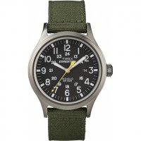 Timex - Stainless Steel Indiglo Watch T49961D7PF