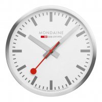 Mondaine - Wall Clock, Stainless Steel Wall Clock 995CLOCK17SB