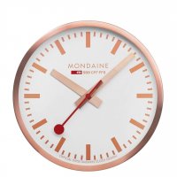 Mondaine - Aluminium - Clock, Size 25cm A990.CLOCK.18SBK