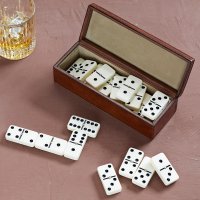 Life of Riley - Leather Dominoes Set DOMBX1033T