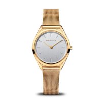 Bering - Ultra Slim, Yellow Gold Plated - Stainless Steel - Quartz Watch, Size 31mm 17031-334