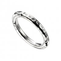 Gecko - Sterling Silver Hammered Ring R3704