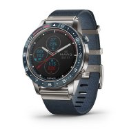 Garmin - MARQ Captain, Titanium - Leather - GPS Smart Watch, Size 46mm 010-02006-07