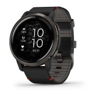 Garmin - Venu 2, Stainless Steel - Leather - GPS Smartwatch, Size 45mm 010-02430-21