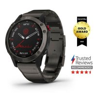 Garmin - Fenix 6 Pro, Titanium - Solar GPS Smartwatch , Size 47mm 010-02410-23
