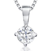 Jools - Cubic Zirconia Set, Silver Necklace kpn008
