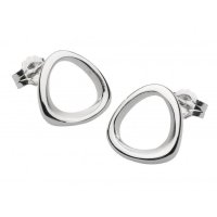 Kit Heath - Coast Shore Sandblast, Sterling Silver Stud Earrings 40051SB021