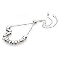 Kit Heath - Coast Tumble, Silver Half Row Toggle Bracelet